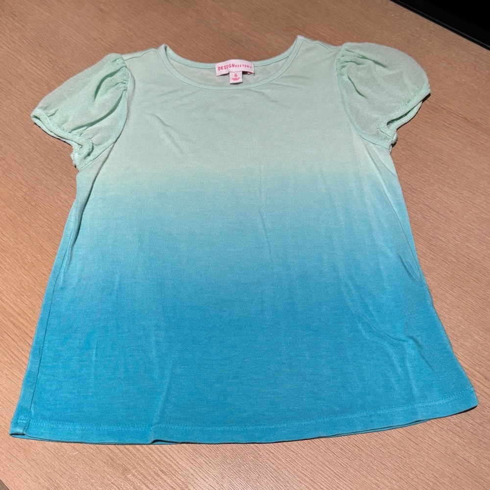 OMBRÉ GIRLS SHORT SLEEVE TOP